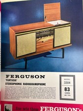 FERGUSON MODEL 3304 FANTASIA STEREOPHONIC RADIOGRAMOPHONE 1964/65 SPEC SHEET