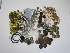 Mixed Lot of Jewelry Making Supplies – Beads, Stones, Charms, and Findings