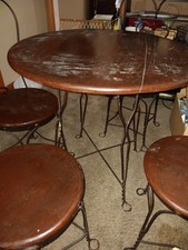 Antique child's ice cream parlor set