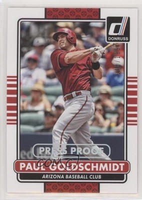 2015 Panini Donruss Press Proof Silver 148/199 Paul Goldschmidt #46 04br