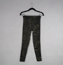 Spanx Leggings Womens Small Green Camo High Waist Shaping Yoga Pants Compression