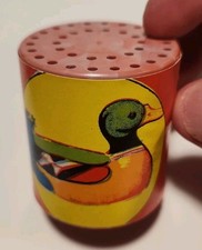 Vintage West Germany Duck Quack Box Noise Maker Toy Paper Litho Works Great
