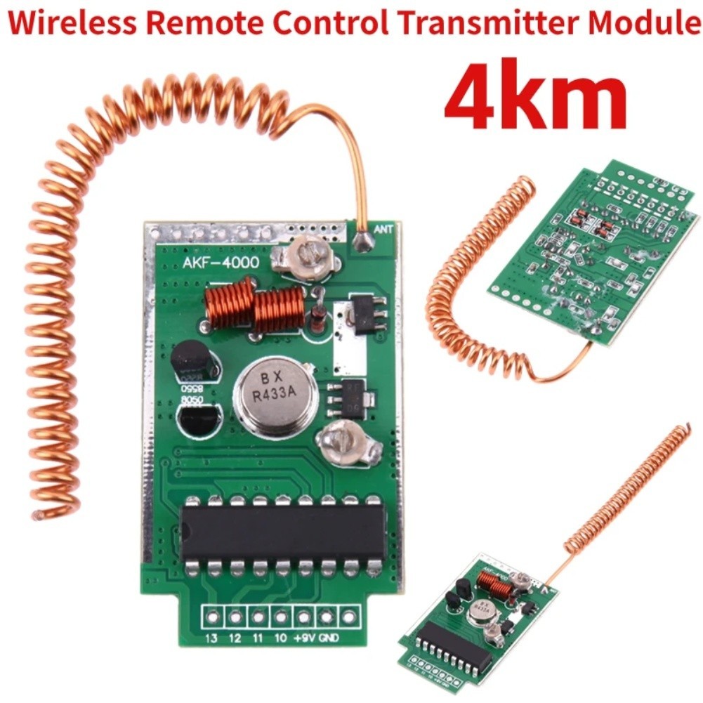 4km Wireless Remote Control Transmitter Module Kit 433MHz Long Range 4000M