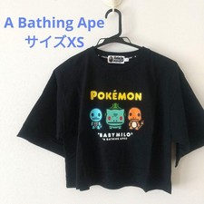  Good condition A Bathing Ape Pokemon BABY MILO T-shirt black