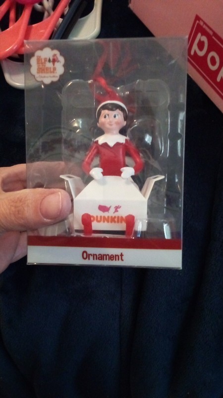 2022 Dunkin Donuts Elf On The Shelf Tree Ornament New In Box