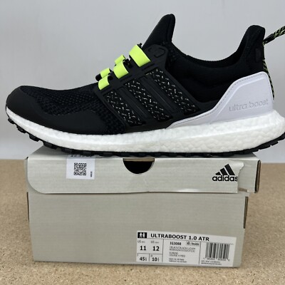 NEW sz 11 adidas Ultraboost 1.0 ATR Core Black Lucid Lemon Running Shoes IG3088