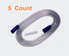 Cardinal Argyle Suction Tubing Non-Conductive Sterile 6 Foot Tub Universal 5 Ct.