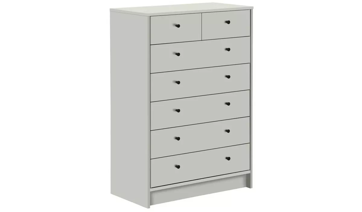 Malibu 5 2 Drawer Chest Soft Grey