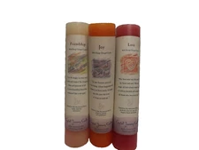 Crystal Journey Reiki Charged Candles Love Friendship Joy Herbal Magic Pillars