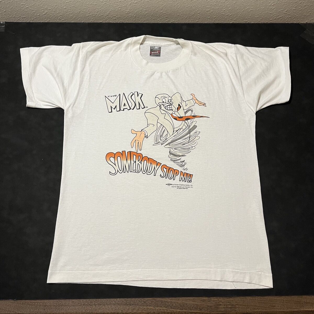 The Mask Jim Carrey Shirt Somebody Stop Me Movie Promo Men The Mask Jim Carrey Shirt Somebody Stop Me Movie Promo Men