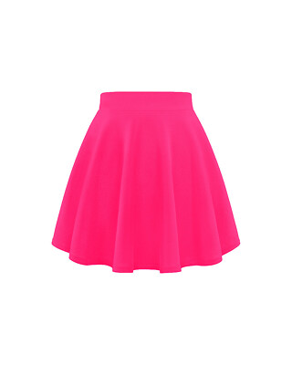 Mädchen Skater Rock High Waist Ausgestellt Minirock Freizeit Tanz Party Outfit