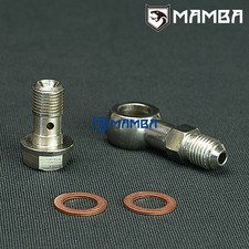 MAMBA Turbo Oil Feed Banjo Bolt Kit For Mitsubishi 4G63T DSM Eclipse 2G T25 T28
