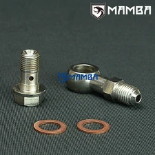 MAMBA Turbo Oil Feed Banjo Bolt Kit For Nissan RD28 Patrol Safari TB25 TB2527
