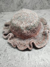 Hand Knitted age 1-4 Multi coloured Sun Hat