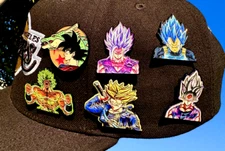 DRAGON BALL Z  GOKU VEGETA TRUNKS BROLY GOHAN HAT/CLOTHING METAL ENAMEL PINS