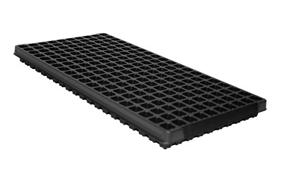 10 Standard Plug Tray 200 Square Cells - Cell Depth 1.5'' by T.O. Plastics