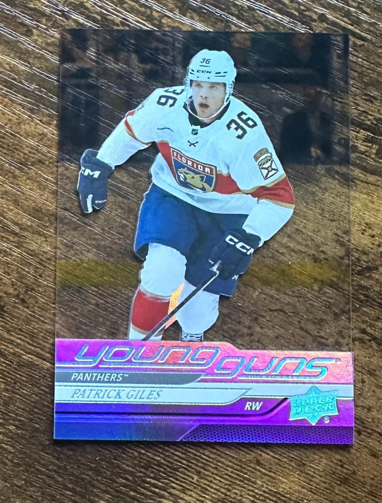 2024-25 Upper Deck Clear Young Guns Acetate #476 Patrick Giles RC X14388