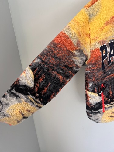Palace Appalachia Funnel Neck Fleece Jacket - Size Large - Orange - NEW - Picture 4 of 11