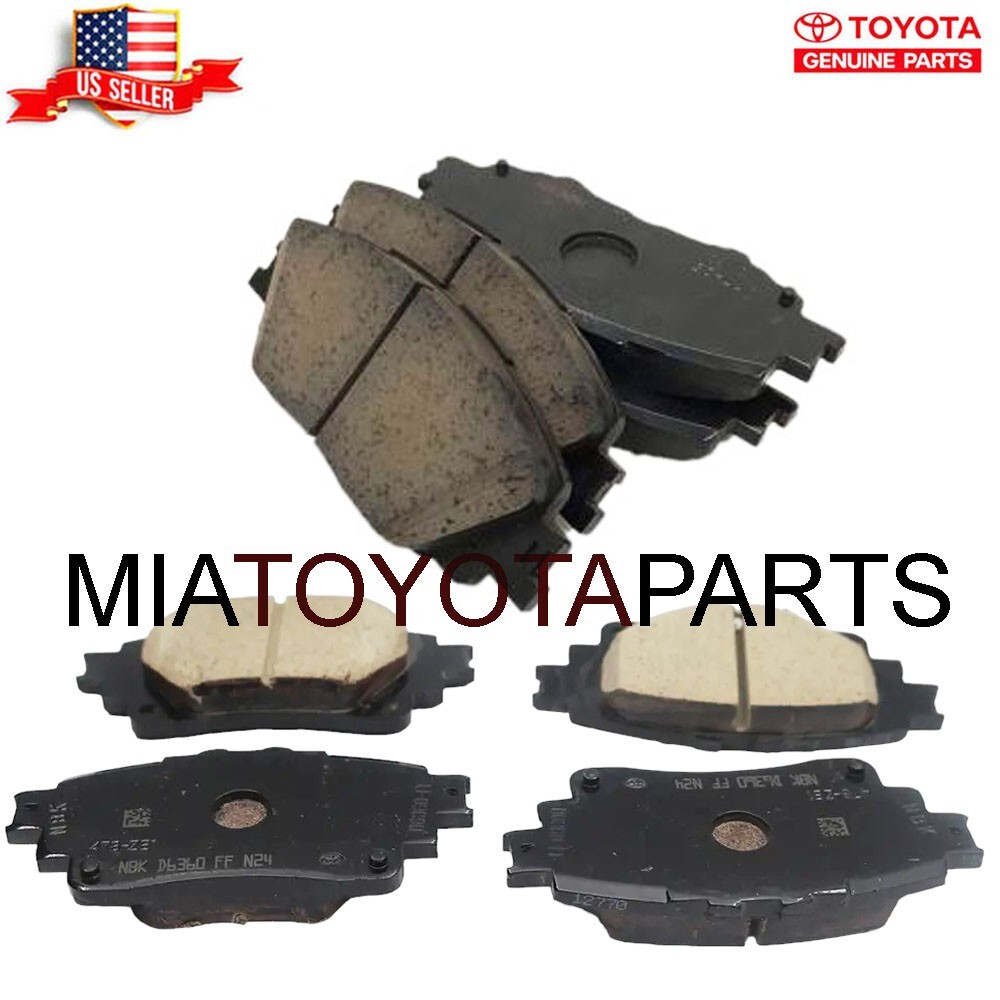 Genuine Toyota Corolla HV OEM Front 04465-12670 & Rear Brake Pads