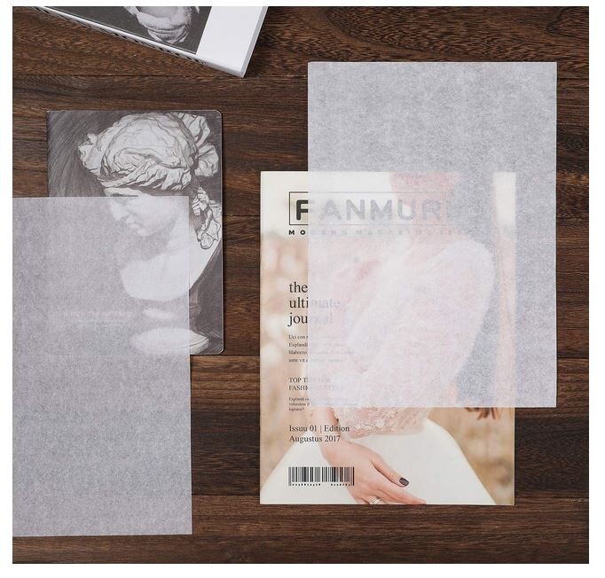 200 Sheets Tracing Paper 8.5 x 11 inches Artists Tracing Paper White Trace Trans