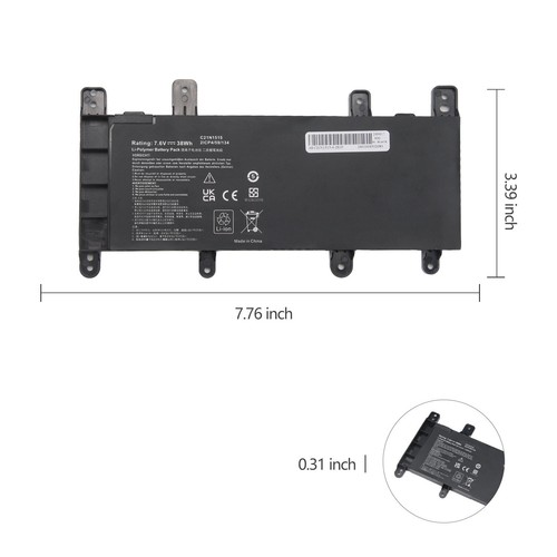 Akku C21N1515 Für Asus X756U X756UXM X756UWK K756UQ R753U R753UX 0B200-01800100 - Bild 2 von 7