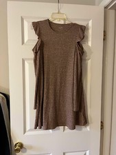 Alya Cold Shoulder Sweater Mini Dress Size Small