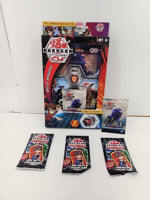 BAKUGAN Battle Brawlers & Resurgence Card Collection +3 Dog Tag & Sticker Packs 