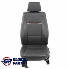 BMW X1 E84 Sedile Anteriore Sinistro Pelle Nevada Nero Piping Grigio Marrone
