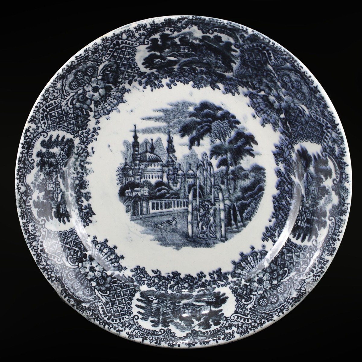 Porcelain Cartuja Antique Vajilla La Cartuja 150 Aniversario