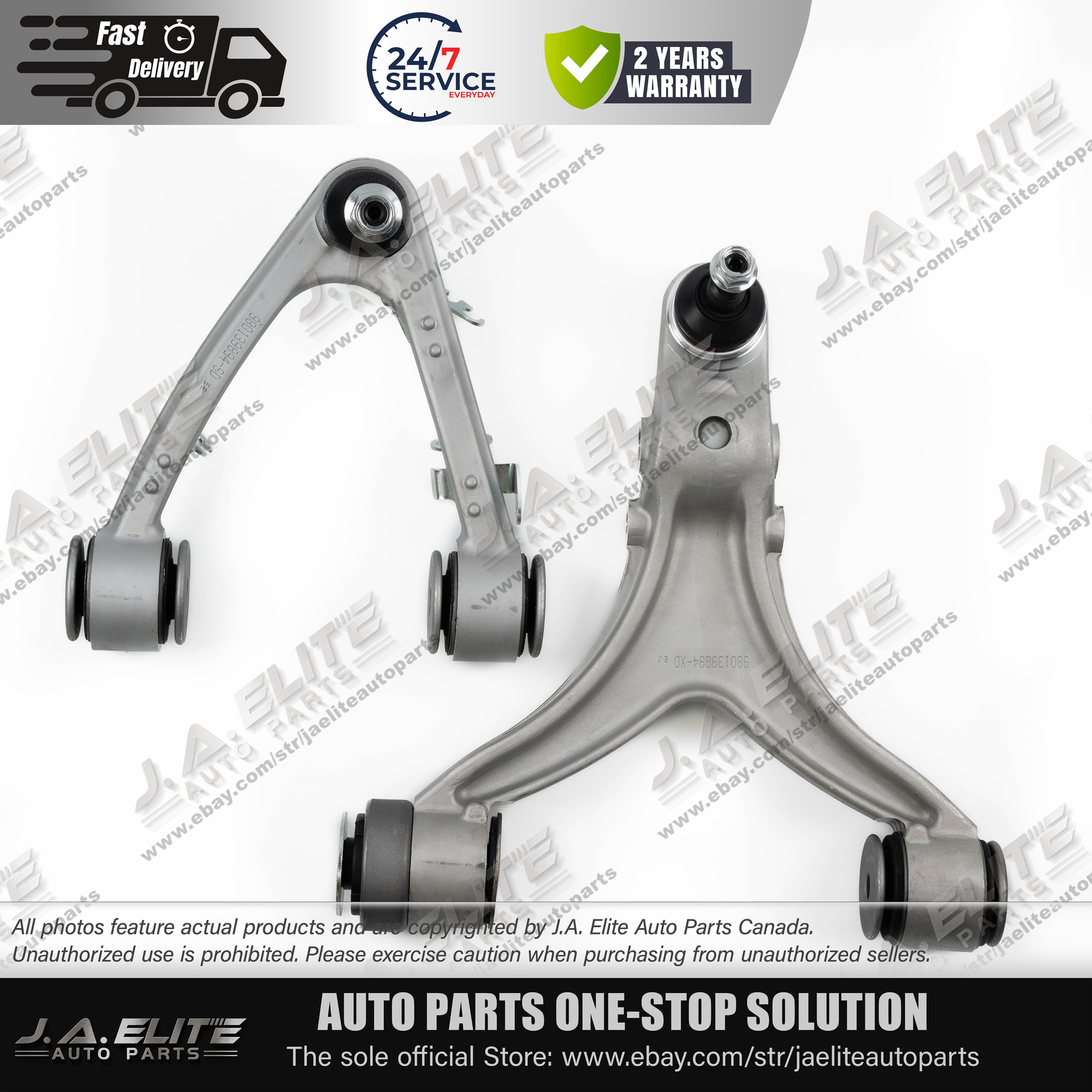 2pcs Upper &Lower Left Control Arm for Maserati Quattroporte GT GC 980139894