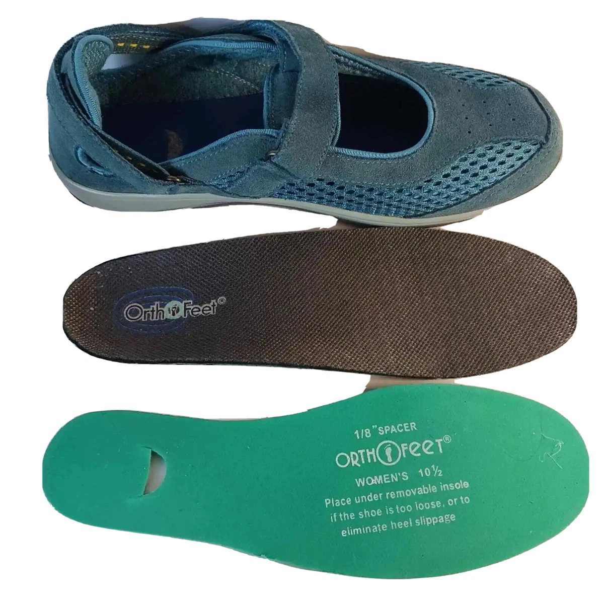 Orthofeet Sanibel Women s Shoes Blue Arch Support Orthopedic Shoes 10.5