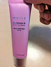 Mally Beauty Face Defender BB Cream Light Foundation SPF 15 - 1.8fl oz USA Made