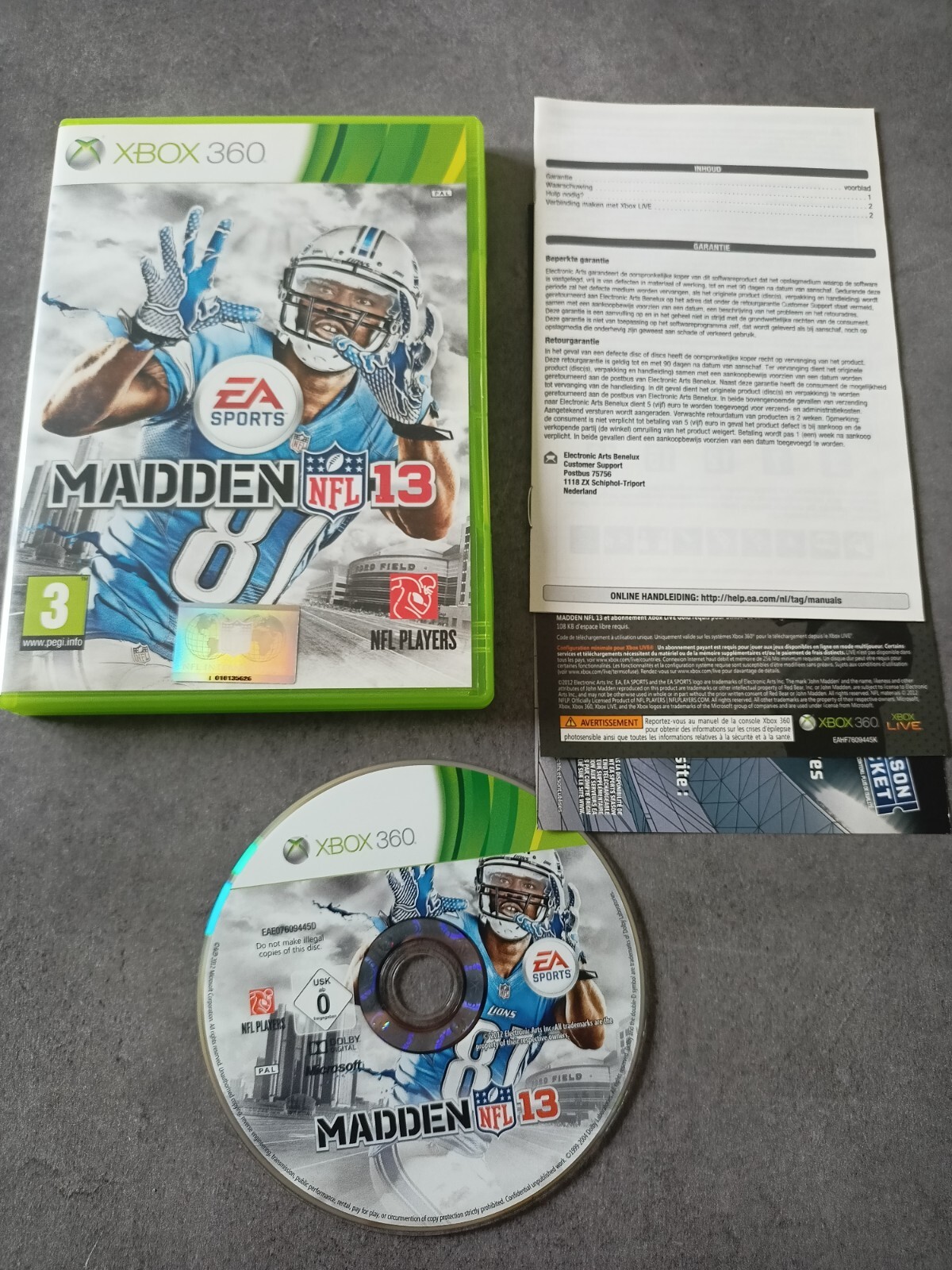 (X360-3) XBOX 360 Madden NFL 13 PAL FR COMPLET