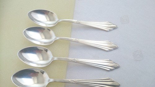WMF 900 Fächermuster Fächer 6 Kaffeelöffel 14 cm 90er Silber (n2) - Picture 3 of 8
