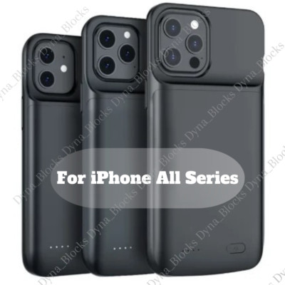 For iPhone 15 14 13 12 11 XR External Fast Battery Charger Case Power Bank Cover