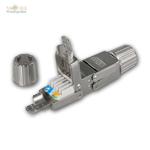 Netzwerkkabel-Verbinder Cat6a werkzeuglos, LAN LSA Verlängerung Kupplung Modul - Afbeelding 1 van 5