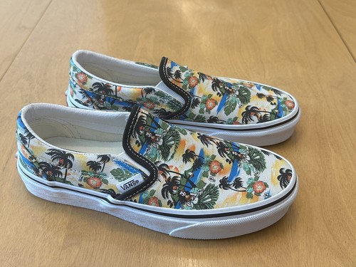 VANS Slip On Hula Hawaiana Ragazza Aloha Island Vibes Bambini Uomo 4 - Donna 5,5 - Foto 3 di 12