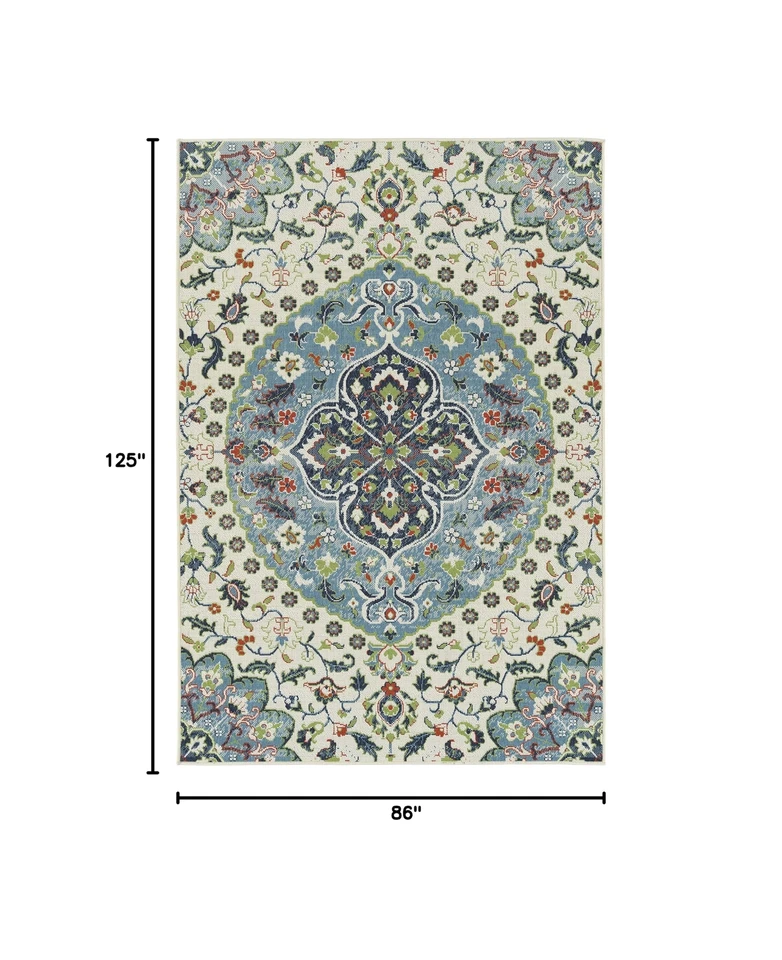 Kaleen Area Rug, 7'2"x 10'5", Ivory 10'5" x 7'2" (Rectangular) - Image 3 of 4