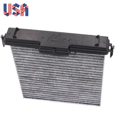 Carbon Cabin Filter Element & Filter Cover Fits for Dodge Ram 1500 2500 3500
