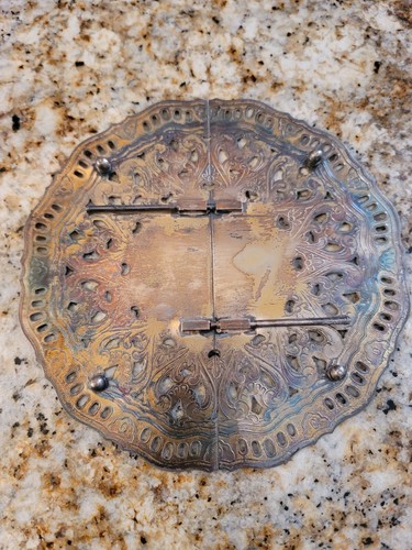 VINTAGE 1940's SILVER EXPANDABLE TRIVET FOOTED 4 PIECES DIFFERENT STYLES READ - Picture 14 of 14