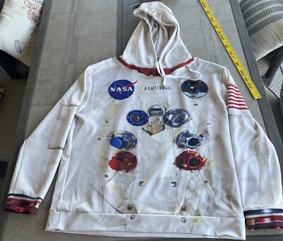 Apollo 11 NASA Hoodie XXL Neil Armstrong Spacesuit Sweatshirt
