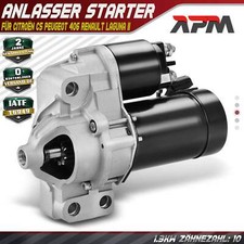 Anlasser Starter 1,0 KW 10 Zähnez. für Citroën C5 Peugeot 406 Renault Laguna II