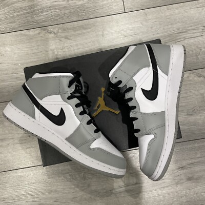air jordan 1 mid light smoke grey 40