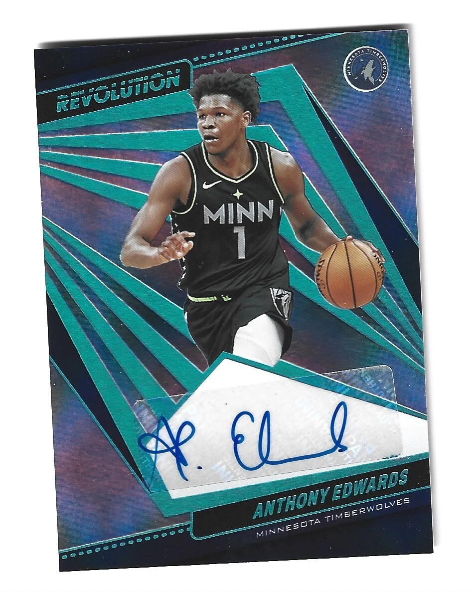 2021 PANINI REVOLUTION ANTHONY EDWARDS INFINITE PARALLEL AUTO 1/25