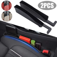 2Pcs Car Seat Gap Filler Organizer w/Phone Holder Driver Seat Console Universal