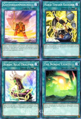 Yugioh Nordic Spell Set - Nordic Lights Relic Draupnir Gotterdammerung  Ragnarok | eBay