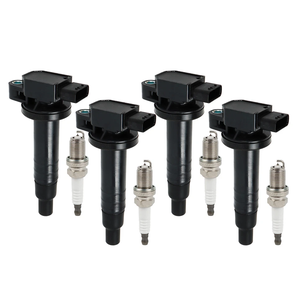 4 катушки зажигания и 4 свечи зажигания Iridium UF316 для Toyota Prius Yaris 2000-2017 годов выпуска - Изображение 2 из 4