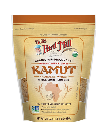 Bob'S Red Mill Organic Kamut(R) Khorasan Wheat Berries, 24-Ounce (Pack of 4)