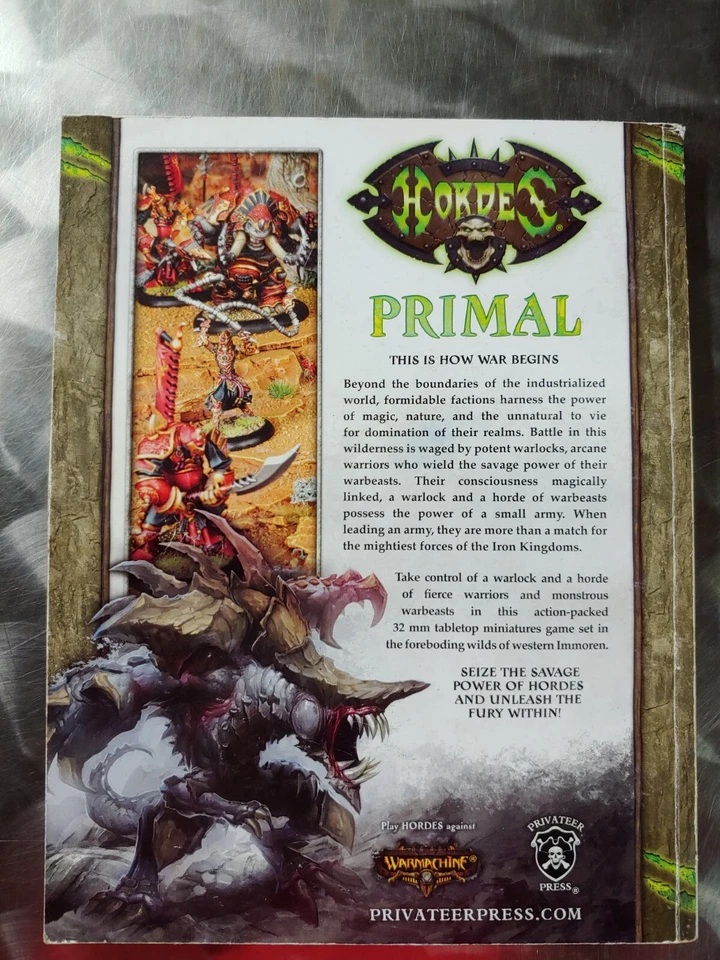 Hordes Primal Rules Digest - Monstrous Miniatures Combat - Warmachine - Изображение 4 из 4