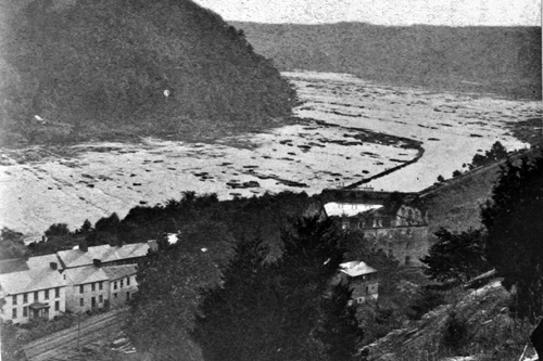 New 5x7 Civil War Photo: Bird's Eye View of Shenandoah River at Harpers Ferry